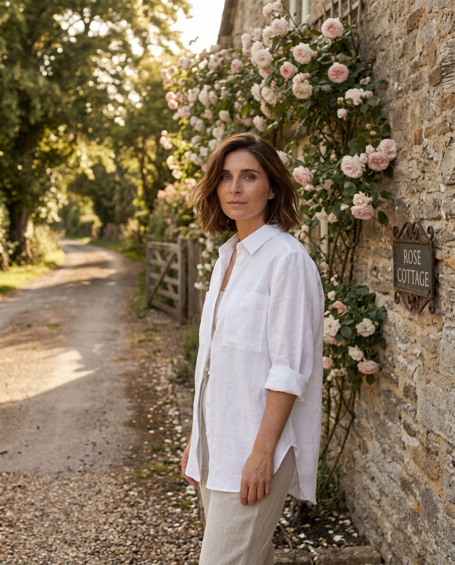 The Everyday White Shirt in White, lifestyle